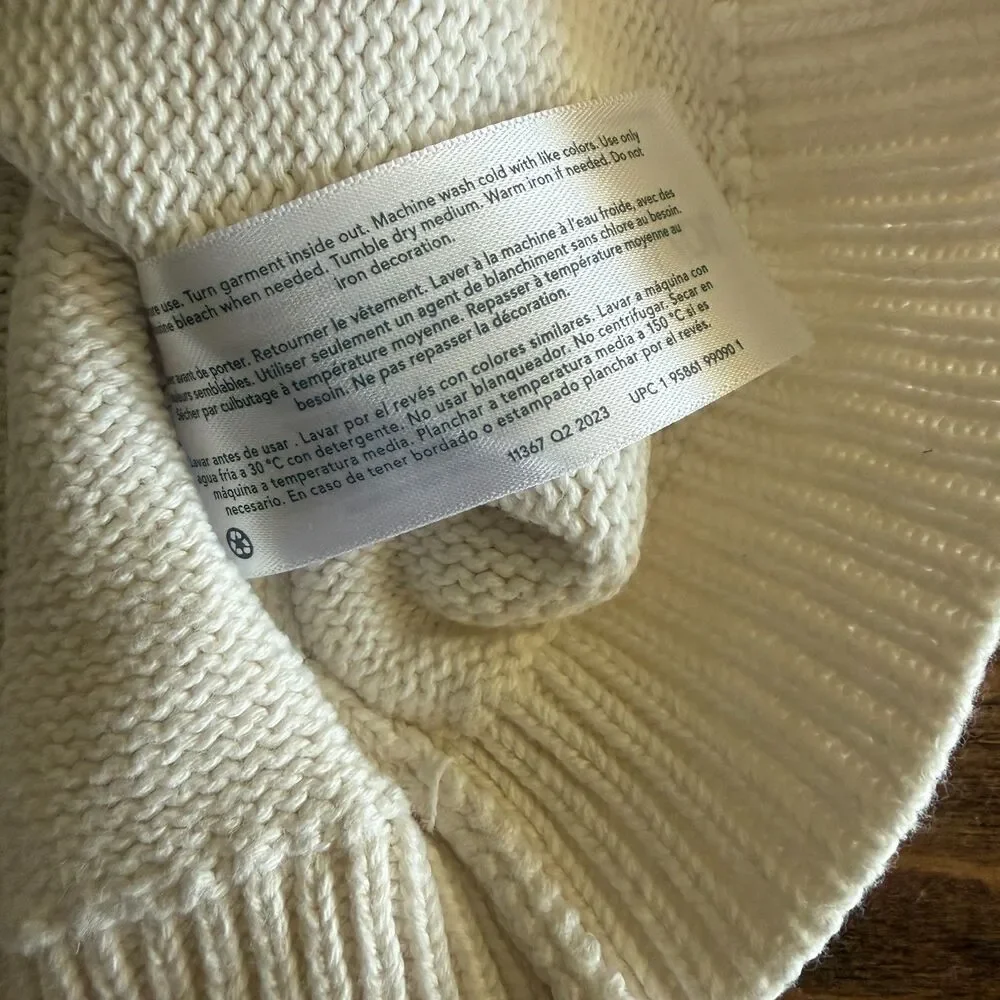 Carter's Ivory Holly Holiday Sweater Girls' 10